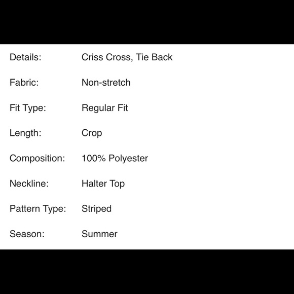 Striped Halter Top - Picture 7 of 8